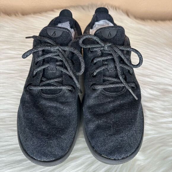 Allbirds Mens Wool Runners Sneaker Size 11 In Charcoal Grey and Black - Picture 3 of 9